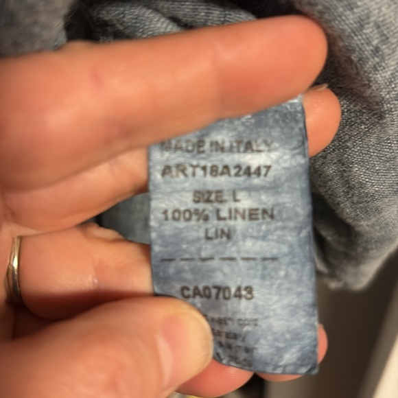 Francesca Bettini Spaghetti Strap Gathered Jean Dress Large Blue - Picture 7 of 7